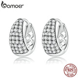925 Silver Classic Ear Buckles for Women Wedding Earrings