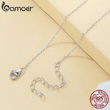 925 Silver Butterfly Pendant Necklace Colorful Insect Chain Women Gift BSN306