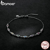 Sterling Silver Demon Eye Bracelet Crystal Silver Female Bracelet Jewelry Gift