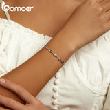 Sterling Silver Demon Eye Bracelet Crystal Silver Female Bracelet Jewelry Gift