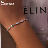 Sterling Silver Demon Eye Bracelet Crystal Silver Female Bracelet Jewelry Gift