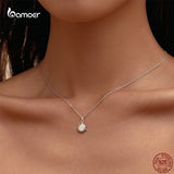 925 Silver Sun Pendant Opal Wedding Necklace GXN399
