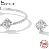 925 Silver Butterfly Charm fits Snake Bracelet Flower Bead Jewelry