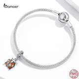 925 Silver Ladybug Pendant Charm for DIY Bracelet Necklace S925 Jewelry