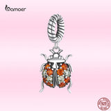 925 Silver Ladybug Pendant Charm for DIY Bracelet Necklace S925 Jewelry