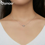 925 Silver Devil's Eyes Clavicle Chain Women's Guardian Necklace