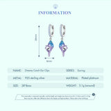 925 Silver Shell Drop Earrings for Women Ocean Series Jewelry