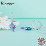 925 Silver Shell Drop Earrings for Women Ocean Series Jewelry