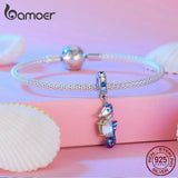 925 Silver Ocean Series Crab & Seahorse Pendant Charms