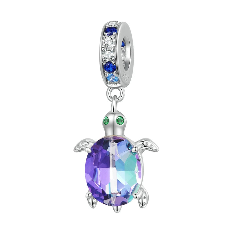 925 Silver Crab Seahorse Pendant Charms for DIY Jewelry