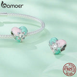 925 Silver Easter Charms Egg Rabbit Pendants DIY Jewelry