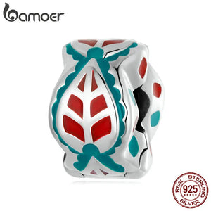 925 Silver Exotic Pendant Silicone Bead-separating Buckle Charms
