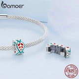 925 Silver Exotic Pendant Silicone Bead-separating Buckle Charms