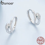 925 Silver Snake Ear Buckles with CZ, Women Party Gift Jewelry