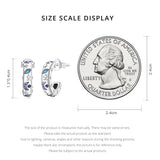 925 Silver Star Moon Demon Eye Earrings for Women