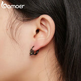 925 Silver Fairy Ear Buckle Moonstone Studs All-match Jewelry