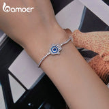 925 Silver Fatima's Hand Tennis Bracelet for Women