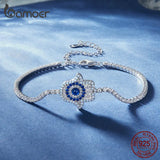 925 Silver Fatima's Hand Tennis Bracelet for Women
