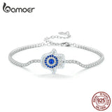 925 Silver Fatima's Hand Tennis Bracelet for Women