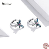925 Silver Dragonfly Earrings for Women