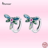 925 Silver Dragonfly Earrings for Women