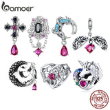 925 Sterling Silver Gothic Cross Charms for Women DIY Bracelet & Bangle
