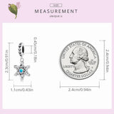 925 Silver Hexagonal Star Demon Eye Pendant Charms DIY Jewelry