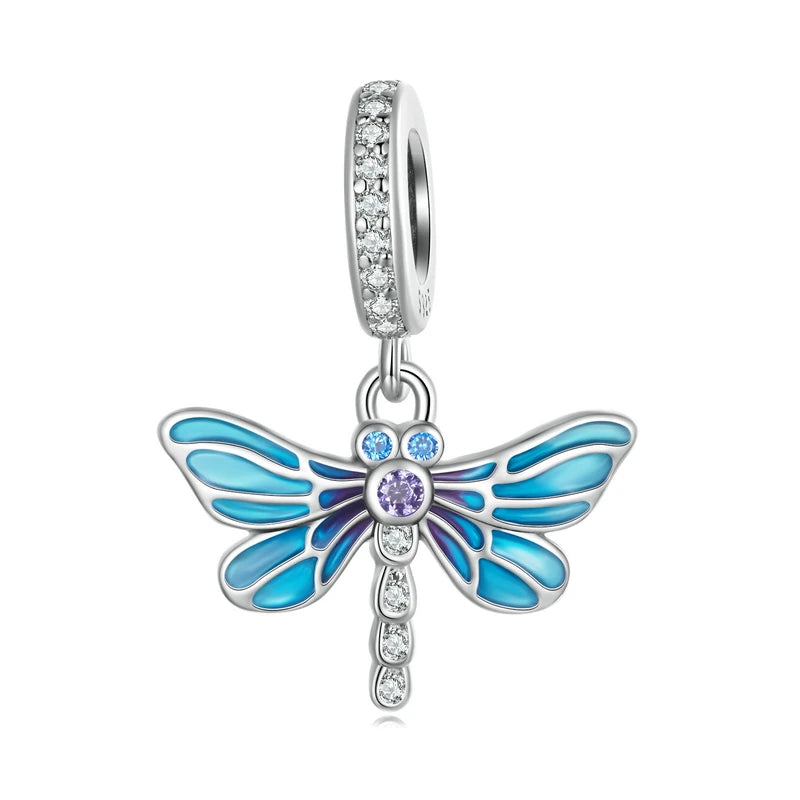 925 Silver Infinite-heart Zircon Charm Bead Pendant For Women