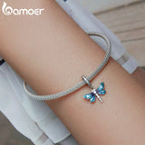 925 Silver Infinite-heart Zircon Charm Bead Pendant For Women