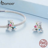 925 Silver Letter A Charm for Bracelet Bangle Vintage Flower Charms