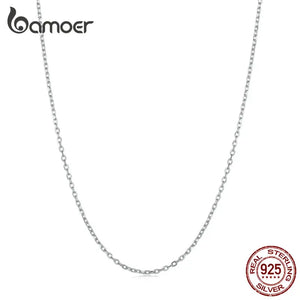 925 Silver Lobster Clasp Adjustable Necklace Chain Link Jewelry Gift
