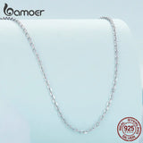925 Silver Lobster Clasp Adjustable Necklace Chain Link Jewelry Gift