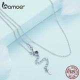 925 Silver Lobster Clasp Adjustable Necklace Chain Link Jewelry Gift