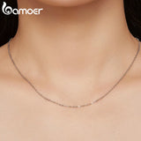 925 Silver Lobster Clasp Adjustable Necklace Chain Link Jewelry Gift