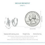 925 Silver Moonstone Double Ear Buckle for Women