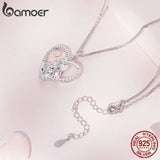 925 Sterling Silver Mother & Child Love Necklace for Women