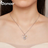 925 Sterling Silver Mother & Child Love Necklace for Women