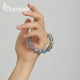 925 Silver Love Birthstone Charm for Bracelet Women Jewelry