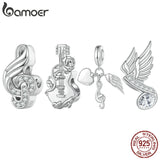 925 Silver Musical Note Pendant Charm for Women Bracelet & Necklace