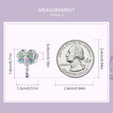 925 Silver Plated Love Angel Charm Bracelet Bead With Zircon Pendant