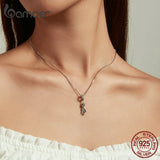 925 Silver Prince of the Sea Pendant Necklace CZ Women Birthday Jewelry