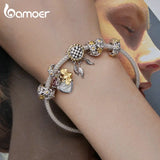 925 Silver Purple Crystal Ear Buckle Fine Rainbow CZ Earrings Jewelry