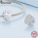 925 Silver Zircon Bead Charms for Bracelet BSC768