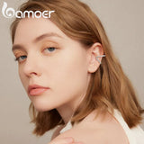 925 Silver Double Layer Ear Cuff CZ Ear Clip