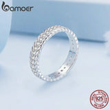 925 Silver Twisted Eternity Band CZ Ring