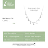925 Silver Stackable Stars Choker Necklace BSN116