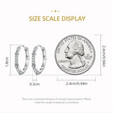 925 Silver Star Zircon Ear Clips Women Fine Jewelry Ear Buckles BSE678