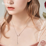 925 Silver Star & Moon Pendant Necklace for Women