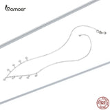 925 Silver Stars Choker Necklace for Women Wedding Jewelry GAN116