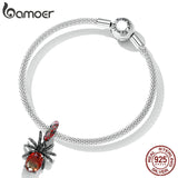 925 Silver Glass Spider Pendant for Bracelet Bangle